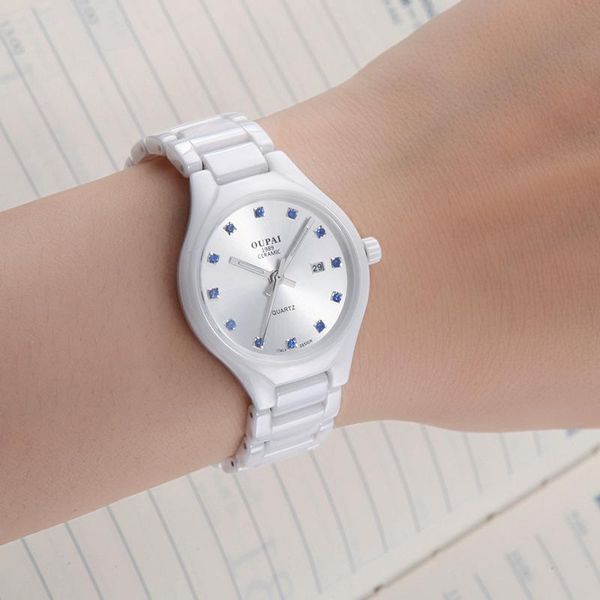 wristwatches casual ceramic watch fashion quartz wristwatch women analog display waterproof ladies clock montre femme, Slivery;brown
wristwatches casual ceramic watch fashion quartz wristwatch women analog display waterproof ladies clock montre femme, Slivery;brown