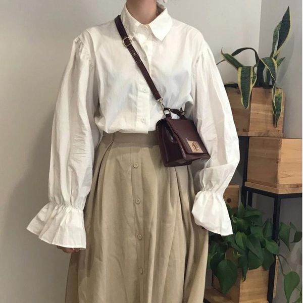 vintage shirt spring summer 2021 women fashion puff sleeve vintage white shirt blouse mujer 2021 kpop clothes chemises femme
vintage shirt spring summer 2021 women fashion puff sleeve vintage white shirt blouse mujer 2021 kpop clothes chemises femme