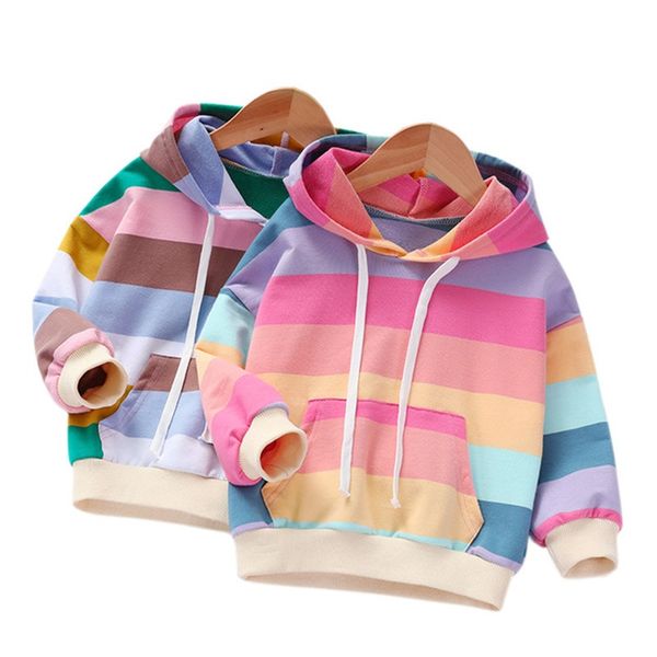 girls spring autumn children's clothing kid's fashion sweatshirt rainbow stripe hoodies 201222 106 106 z2, Black
girls spring autumn children's clothing kid's fashion sweatshirt rainbow stripe hoodies 201222 106 106 z2, Black