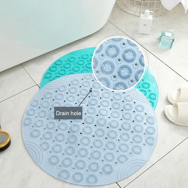 round environmental protection pvc bathroom non-slip mat lazy massage shower bathtub drainage suction safety carpet bath mats
round environmental protection pvc bathroom non-slip mat lazy massage shower bathtub drainage suction safety carpet bath mats