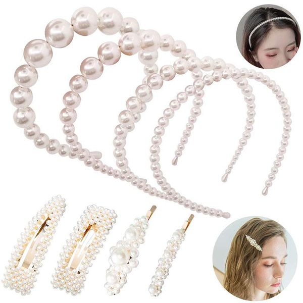 hair clips & barrettes fashion 8pcs hairbands set women girl pearl headbands clamps accessories, Golden;silver
hair clips & barrettes fashion 8pcs hairbands set women girl pearl headbands clamps accessories, Golden;silver