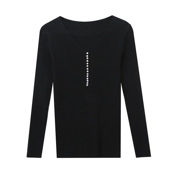 women's sweaters 2021 autumn v-neck for women long sleeve solid color pullovers knitted sweater all-match innerwear clothing, White;black
women's sweaters 2021 autumn v-neck for women long sleeve solid color pullovers knitted sweater all-match innerwear clothing, White;black