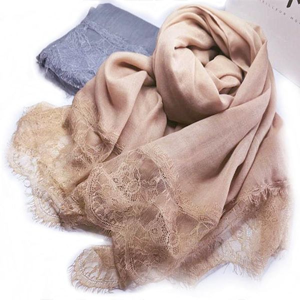 scarves 1pcs plain lace edges hijab shawl large size muslim scarf pretty scarfs women solid fashion, Blue;gray
scarves 1pcs plain lace edges hijab shawl large size muslim scarf pretty scarfs women solid fashion, Blue;gray