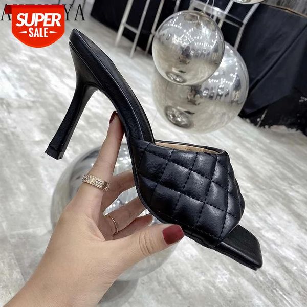 new style 35-43 plus size one-word fashion stiletto high-heeled candy color women's sandals and slippers slides women #kx8g, Black
new style 35-43 plus size one-word fashion stiletto high-heeled candy color women's sandals and slippers slides women #kx8g, Black
