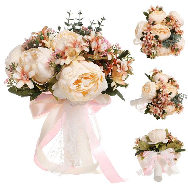 decorative flowers & wreaths artificial rose flower bouquet handmade wedding holding for bride party decoration xjs789
decorative flowers & wreaths artificial rose flower bouquet handmade wedding holding for bride party decoration xjs789