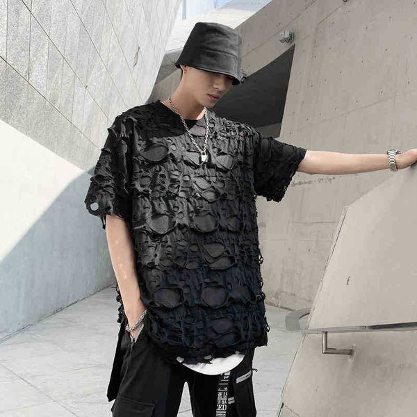 men's t-shirts t shirt high street irregular ripped holes black t shirt men hip hop streetwear harajuku tshirts designer short sleeve c, White;black
men's t-shirts t shirt high street irregular ripped holes black t shirt men hip hop streetwear harajuku tshirts designer short sleeve c, White;black