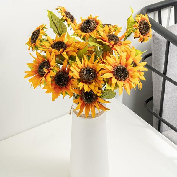 autumn sunflower artificial flowers bouquet for wedding home living room garden balcony decor 3 heads silk fake flower branch decorative & w
autumn sunflower artificial flowers bouquet for wedding home living room garden balcony decor 3 heads silk fake flower branch decorative & w