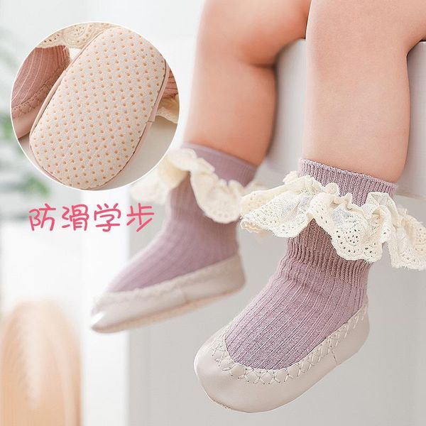 socks est autumn winter baby non-slip leather sole footwear kids floor lace girls princess toddler 0-24m, Pink;yellow
socks est autumn winter baby non-slip leather sole footwear kids floor lace girls princess toddler 0-24m, Pink;yellow