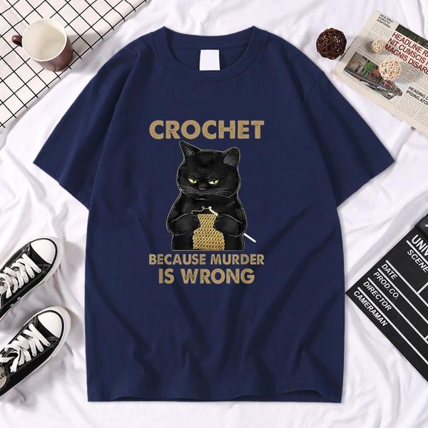 men's t-shirts crochet because murder is wrong print man vintage o-neck t shirts street breathable loose t-shirt mens, White;black
men's t-shirts crochet because murder is wrong print man vintage o-neck t shirts street breathable loose t-shirt mens, White;black