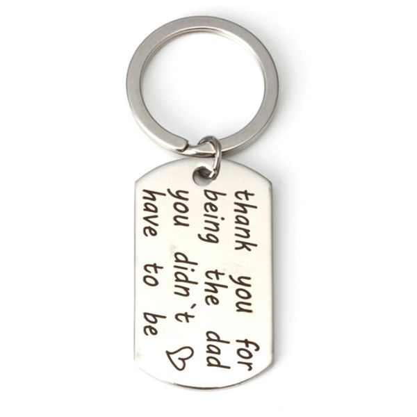 keychains thank you for being the dad stainless steel fashion men jewelry father's day car keyring accessories 4*2 cm, Silver
keychains thank you for being the dad stainless steel fashion men jewelry father's day car keyring accessories 4*2 cm, Silver