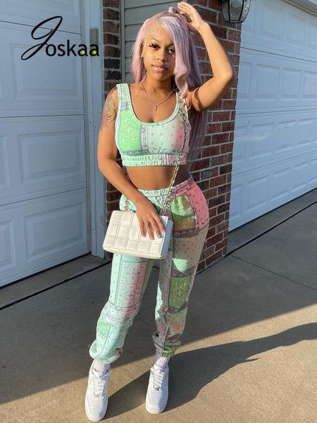 joskaa banadana printed casual active sporty outwear matching two pieces set tank and long pants tracksuit street outfit women's piece, White
joskaa banadana printed casual active sporty outwear matching two pieces set tank and long pants tracksuit street outfit women's piece, White
