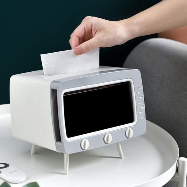 tissue boxes & napkins creative 2 in 1 tv box deskpaper holder dispenser storage napkin case organizer with mobile phone 
tissue boxes & napkins creative 2 in 1 tv box deskpaper holder dispenser storage napkin case organizer with mobile phone