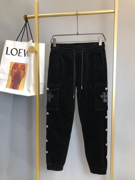 crosin 20 new leather corduroy / ch leisure sports overalls men's and women's pants nyr7, Black
crosin 20 new leather corduroy / ch leisure sports overalls men's and women's pants nyr7, Black