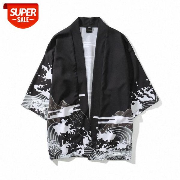 japanese and korean dark ukiyo-e dragon robe three-quarter sleeve kimono cardigan harajuku bf style shirt jacket #qz5k, White;black
japanese and korean dark ukiyo-e dragon robe three-quarter sleeve kimono cardigan harajuku bf style shirt jacket #qz5k, White;black