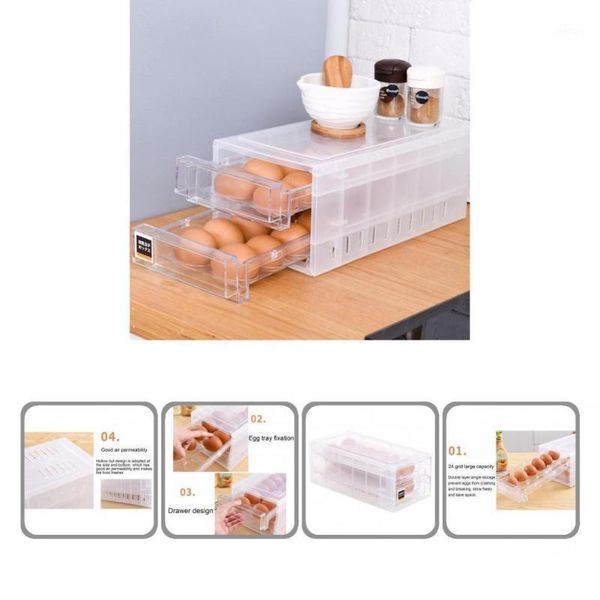 storage bottles & jars egg box transparent fridge organizer 24 grids reusable durable refrigerator bin
storage bottles & jars egg box transparent fridge organizer 24 grids reusable durable refrigerator bin