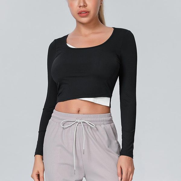 yoga outfit autumn fake two pieces contrast color tight clothes crop running gym training women long sleeve sim t-shirt
yoga outfit autumn fake two pieces contrast color tight clothes crop running gym training women long sleeve sim t-shirt