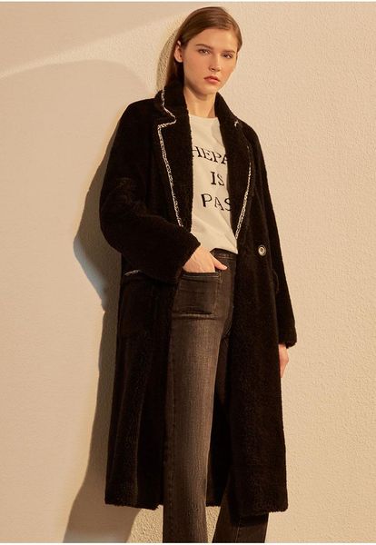 women's fur & faux fashion 100% genuine wool coat vintage autumn winter women jackets for 2021 abrigo mujer zjt1412, Black
women's fur & faux fashion 100% genuine wool coat vintage autumn winter women jackets for 2021 abrigo mujer zjt1412, Black