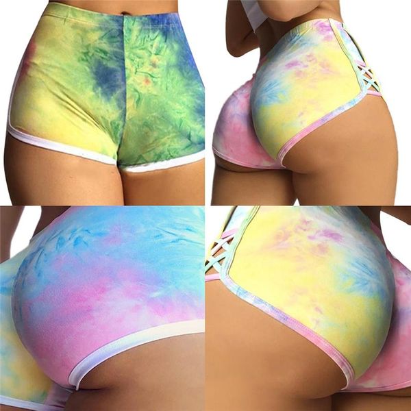female shorts tie-dye print high waist fitness for women purple/white/pink blue/green women's, White;black
female shorts tie-dye print high waist fitness for women purple/white/pink blue/green women's, White;black