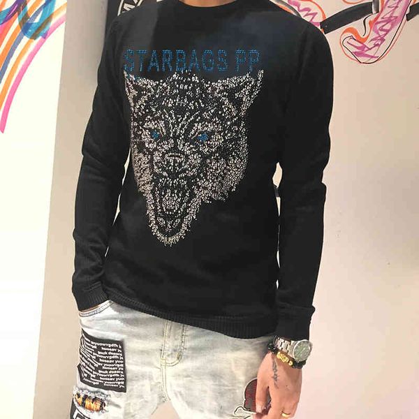 men's sweaters italian starbag male pp t-shirt 2021 winter around the neck tight sleeve long pullover sleeve, wool, wolf head drill, co, White;black
men's sweaters italian starbag male pp t-shirt 2021 winter around the neck tight sleeve long pullover sleeve, wool, wolf head drill, co, White;black
