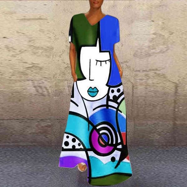 dresses women vintage v-neck abstract cartoon print party elegant a-line long es ladies short sleeves pocket maxi ss0s avyv, Black;gray
dresses women vintage v-neck abstract cartoon print party elegant a-line long es ladies short sleeves pocket maxi ss0s avyv, Black;gray