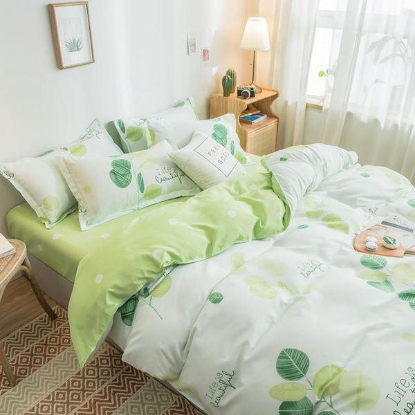 bedding sets refreshing leaves youthful fashion home textile duvet cover bed sheet pillow case single double king for set
bedding sets refreshing leaves youthful fashion home textile duvet cover bed sheet pillow case single double king for set