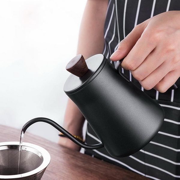 coffee pots 400ml vintage mini stainless steel thicken dripper pot kettle brewer barista home kitchen gadget
coffee pots 400ml vintage mini stainless steel thicken dripper pot kettle brewer barista home kitchen gadget