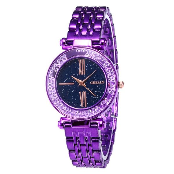 wristwatches grealy luxury clock stainless steel band retro starry sky dial ladies watches quartz wrist diamond women's watch b5, Slivery;brown
wristwatches grealy luxury clock stainless steel band retro starry sky dial ladies watches quartz wrist diamond women's watch b5, Slivery;brown