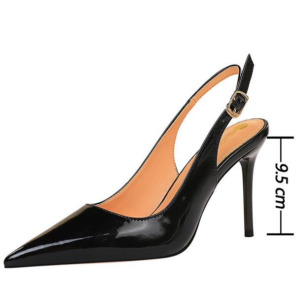 bigtree shoes 2021 new patent leather woman pumps stiletto heels 9.5 cm office shoes fashion high heels hollow women sandals l00, Black
bigtree shoes 2021 new patent leather woman pumps stiletto heels 9.5 cm office shoes fashion high heels hollow women sandals l00, Black