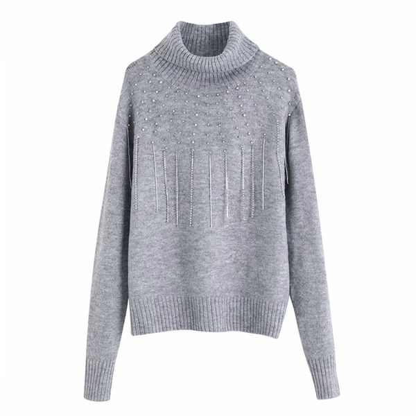 women autumn fashion turtleneck sweater long sleeve beading pullovers knitted female warm solid sweaters clothing bb2977 210513, White;black
women autumn fashion turtleneck sweater long sleeve beading pullovers knitted female warm solid sweaters clothing bb2977 210513, White;black