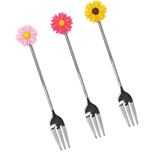 3pcs daisy fruit forks lovely dessert cartoon cake party supplies coffee stirring fork for home banquet bar (random
3pcs daisy fruit forks lovely dessert cartoon cake party supplies coffee stirring fork for home banquet bar (random