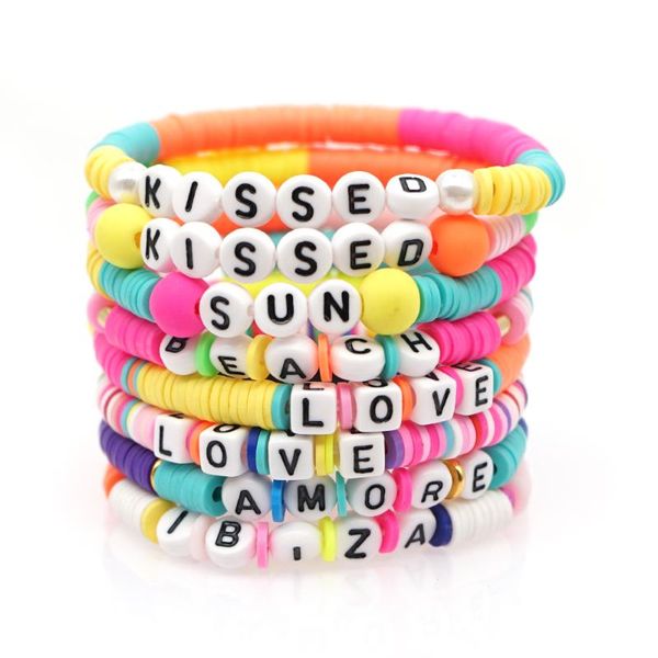 beaded, strands heishi disc beads bracelet for women clay beaded bracelets boho letter pulseras african multicolor summer beach jewelry, Black
beaded, strands heishi disc beads bracelet for women clay beaded bracelets boho letter pulseras african multicolor summer beach jewelry, Black