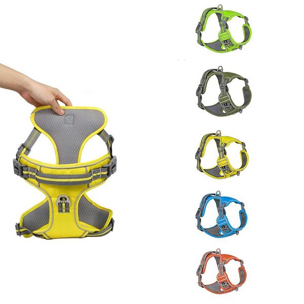 dog collars & leashes nylon pet harness reflective padded vest adjustable chest strap safety lead all weathers for large medium small dogs
dog collars & leashes nylon pet harness reflective padded vest adjustable chest strap safety lead all weathers for large medium small dogs