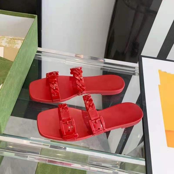 2021 chain jelly shoes cool flip-flops lag holiday beach slippers flat outside a word wear sandals, Black
2021 chain jelly shoes cool flip-flops lag holiday beach slippers flat outside a word wear sandals, Black
