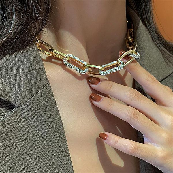 chunky chain choker necklace rhinestone women hip hop rap singer punk accessorie jewelry female chains, Silver
chunky chain choker necklace rhinestone women hip hop rap singer punk accessorie jewelry female chains, Silver