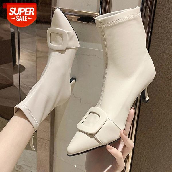 women boots beige white pointed toe ankle boots pu leather stiletto behind zipper 2020 new fashion solid color female #n21h, Black
women boots beige white pointed toe ankle boots pu leather stiletto behind zipper 2020 new fashion solid color female #n21h, Black