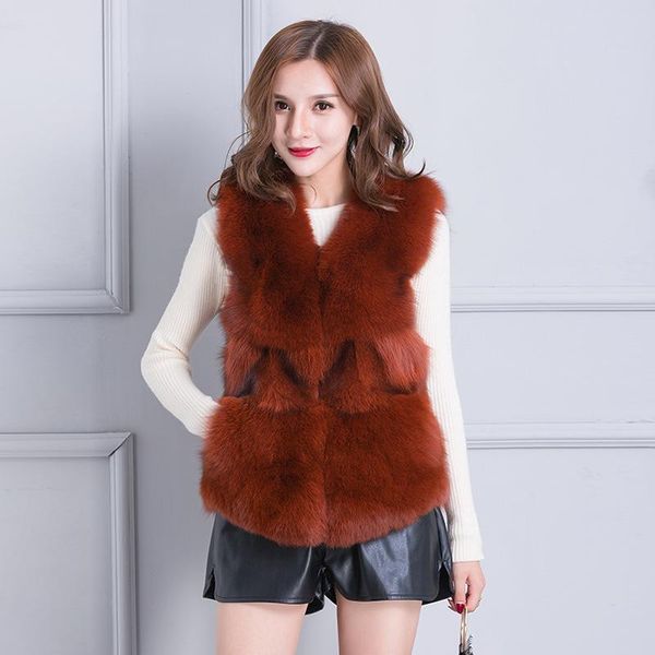 women's fur & faux natural vests women v neck short design real waistcoats woman sleeveless jackets 2021 autumn winter, Black
women's fur & faux natural vests women v neck short design real waistcoats woman sleeveless jackets 2021 autumn winter, Black