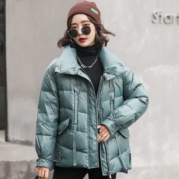 women's down & parkas 2021 winter bubble coats fashion solid stand collar short jacket women loose zipper padded cotton coat, Black 
women's down & parkas 2021 winter bubble coats fashion solid stand collar short jacket women loose zipper padded cotton coat, Black