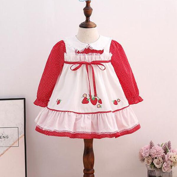 spring baby girls long sleeve dot printing dresses children summer kids girl embroidery princess clothing 210429, Blue
spring baby girls long sleeve dot printing dresses children summer kids girl embroidery princess clothing 210429, Blue