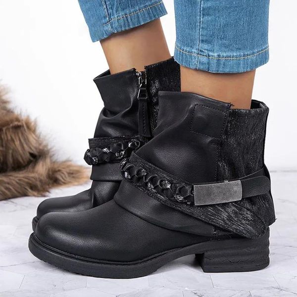 boots shoes women anklet pointed toe comfortable platform snow for woman winter female keep warm botas de mujer, Black
boots shoes women anklet pointed toe comfortable platform snow for woman winter female keep warm botas de mujer, Black