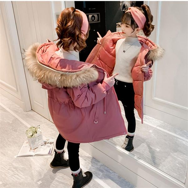 down coat baby winter girls fur hooded cotton coats warm clothes children kids girl's winterjas 2021 fleece jacket parka 5 6 8 10 12 ye, Blue;gray
down coat baby winter girls fur hooded cotton coats warm clothes children kids girl's winterjas 2021 fleece jacket parka 5 6 8 10 12 ye, Blue;gray