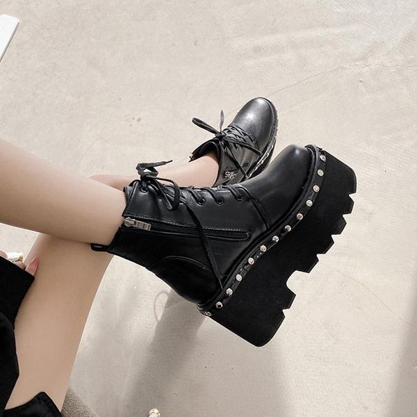 boots women motorcycle shoes platforms wedges female rivet leather oxford woman high heels ljb267, Black
boots women motorcycle shoes platforms wedges female rivet leather oxford woman high heels ljb267, Black