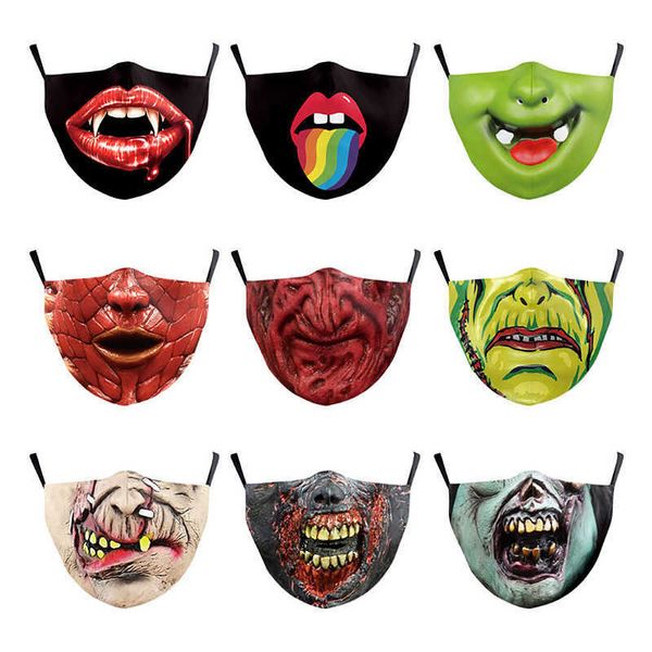new d digital printing mask halloween horror style dustproof men's and women's protective maskhigh quality
new d digital printing mask halloween horror style dustproof men's and women's protective maskhigh quality