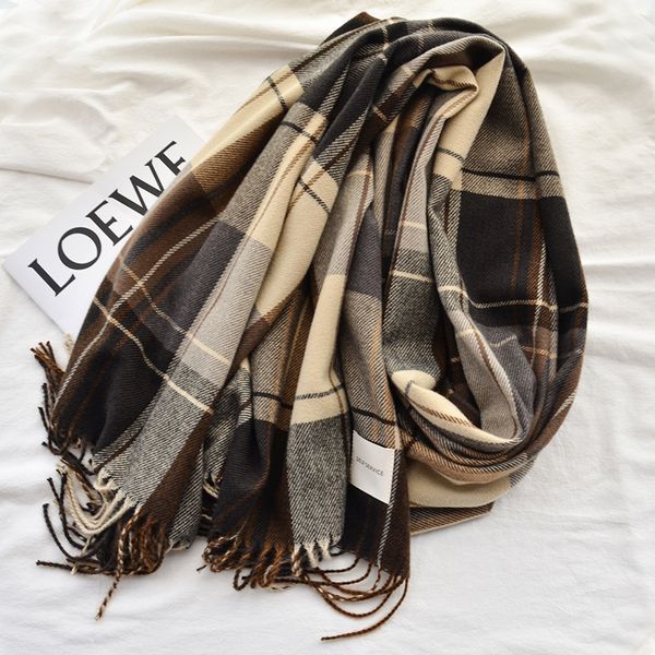 shawl scarf korea dongdamen plaid women's winter imitation cashmere warm couple small bib, Blue;gray
shawl scarf korea dongdamen plaid women's winter imitation cashmere warm couple small bib, Blue;gray