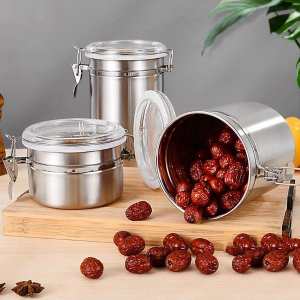 storage bottles & jars stainless steel seal jar buckle fresh-keeping tin kitchen coffee beans canister visual tank gift
storage bottles & jars stainless steel seal jar buckle fresh-keeping tin kitchen coffee beans canister visual tank gift