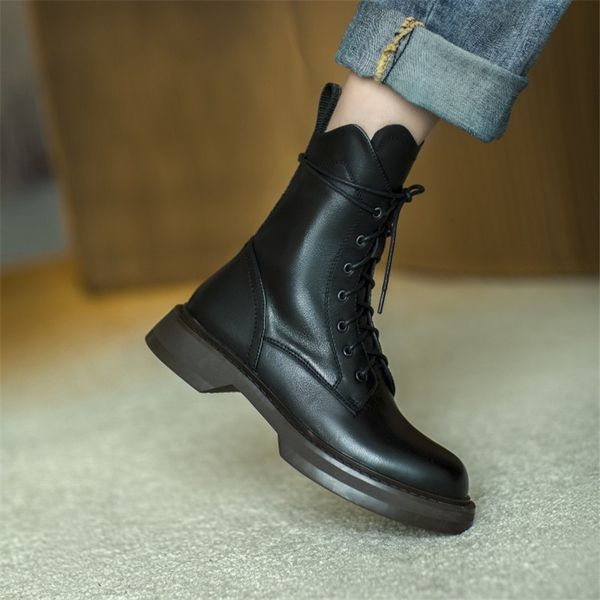 winter women boots lace up boots comfortable/soft/breathable round toe womens flat with shoes low (1cm-3cm) short boots 210507, Black
winter women boots lace up boots comfortable/soft/breathable round toe womens flat with shoes low (1cm-3cm) short boots 210507, Black