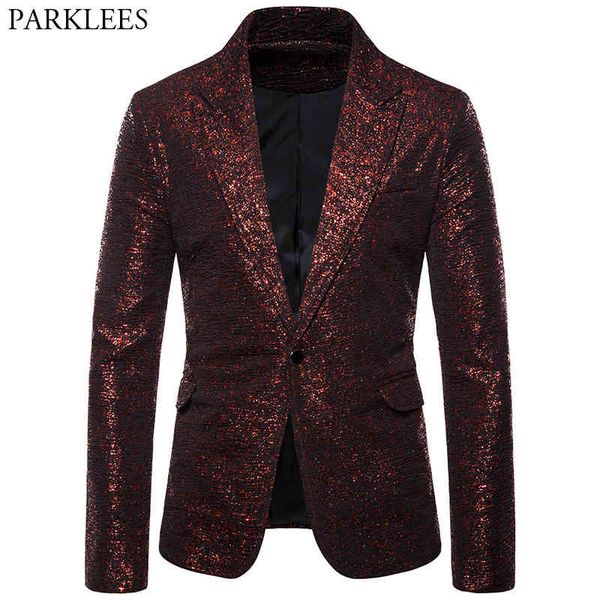men's stage performance blazer jacket brand one button slim fit sequin dress blazers party wedding blazer masculino red 210522, White;black
men's stage performance blazer jacket brand one button slim fit sequin dress blazers party wedding blazer masculino red 210522, White;black