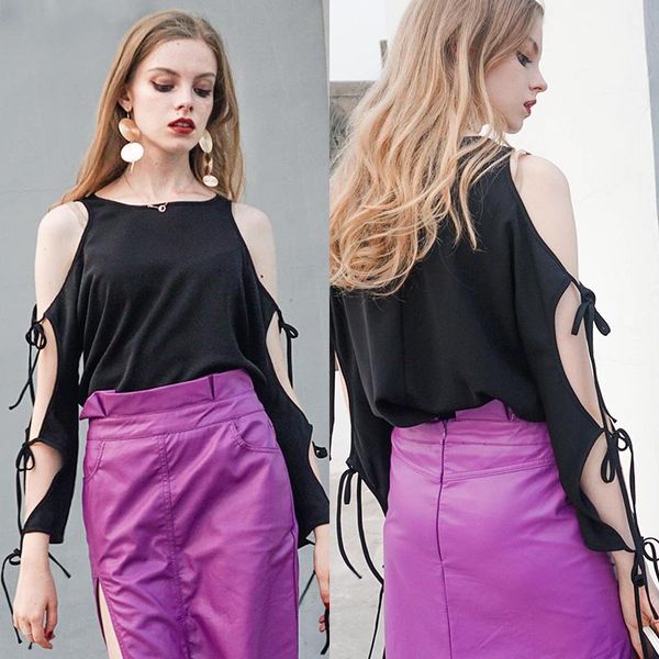 women's blouses & shirts women open arms blouse fashion bandage long sleeve shirt 2021 solid black o-neck chiffon ladies size s, White
women's blouses & shirts women open arms blouse fashion bandage long sleeve shirt 2021 solid black o-neck chiffon ladies size s, White