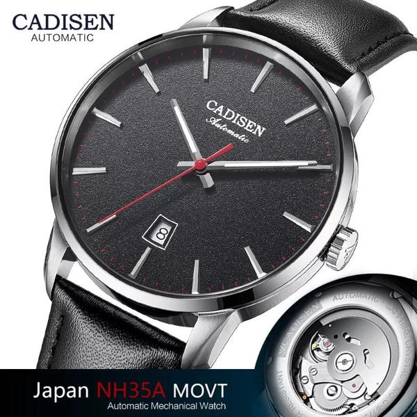 wristwatches cadisen design men's mechanical watches sapphire mirror nh35a automatic wristwatch waterproof leather men clock, Slivery;brown
wristwatches cadisen design men's mechanical watches sapphire mirror nh35a automatic wristwatch waterproof leather men clock, Slivery;brown