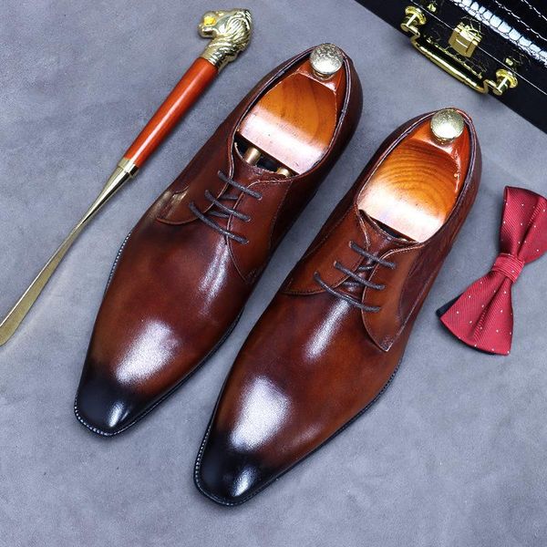 dress shoes 2021 business formal wear genuine leather pointed men's oxfords cowhide lining british carved handmade, Black
dress shoes 2021 business formal wear genuine leather pointed men's oxfords cowhide lining british carved handmade, Black