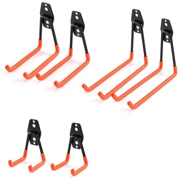 hooks & rails heavy duty garage storage utility hooks, wall mount hanger organizer - tool holder u hook (6 pcs) 
hooks & rails heavy duty garage storage utility hooks, wall mount hanger organizer - tool holder u hook (6 pcs)